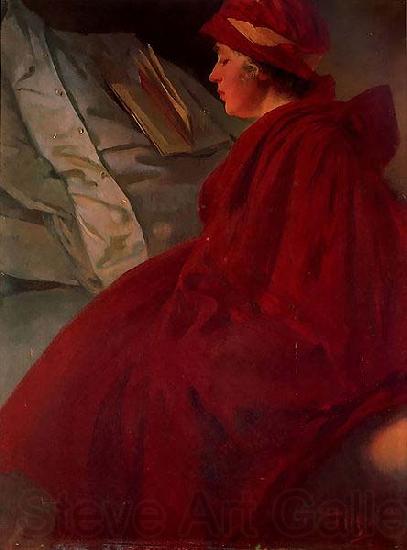 Alfons Mucha The Red Cape France oil painting art